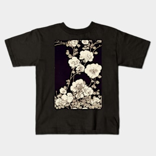 Beautiful White Floral pattern, for all those who love flowers #65 Kids T-Shirt